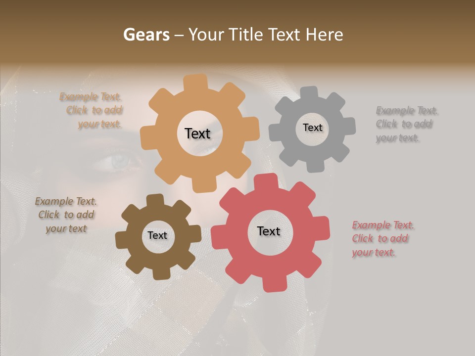 Eye Head Black PowerPoint Template