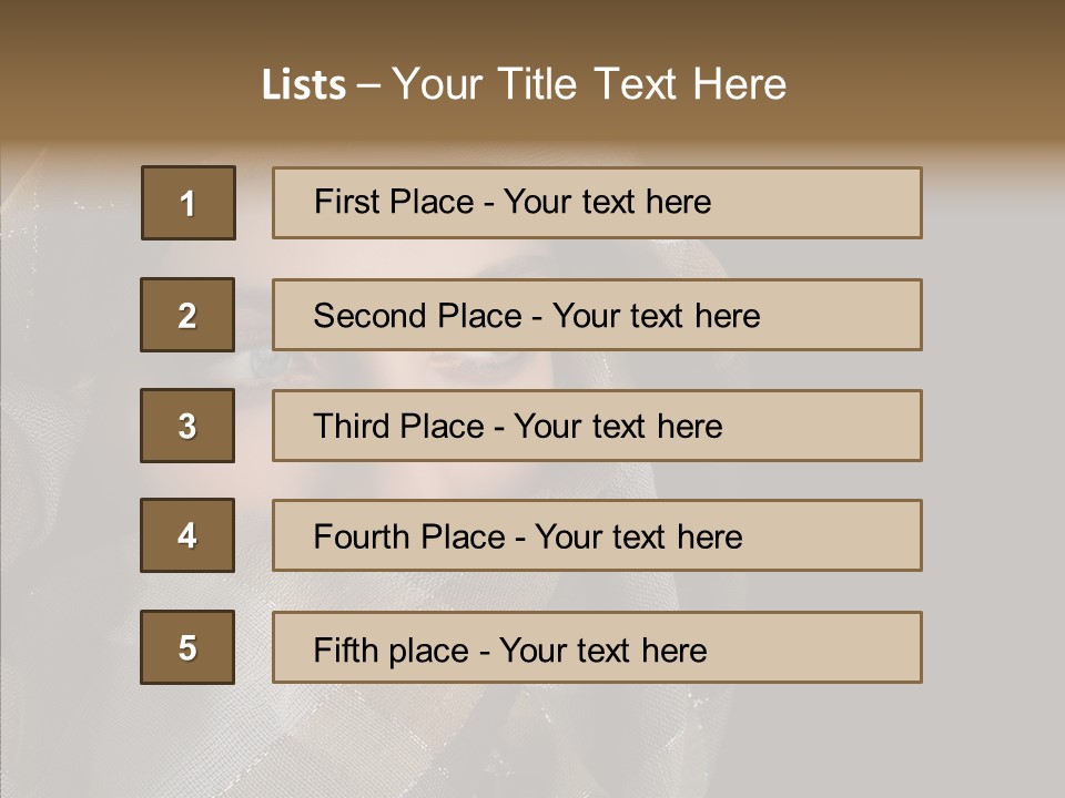 Eye Head Black PowerPoint Template