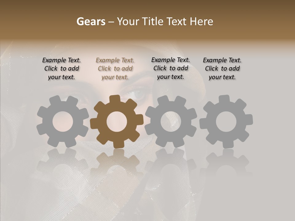 Eye Head Black PowerPoint Template