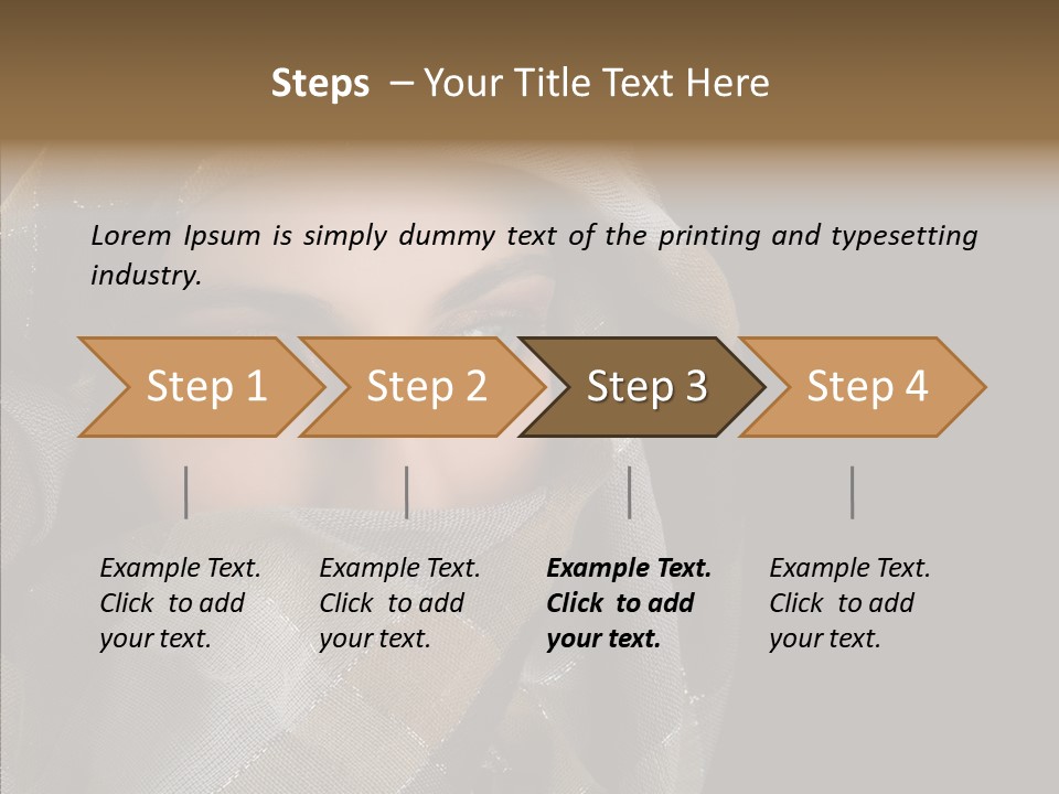 Eye Head Black PowerPoint Template