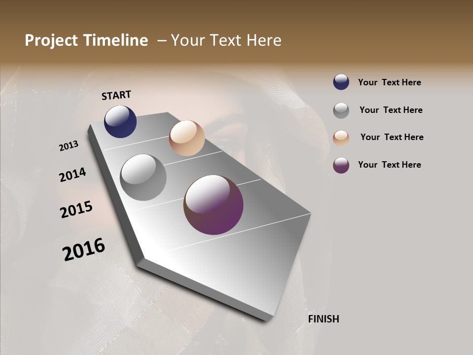 Eye Head Black PowerPoint Template