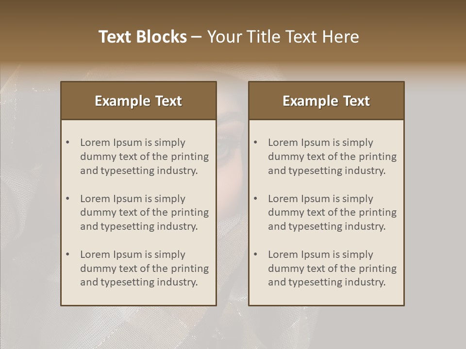 Eye Head Black PowerPoint Template