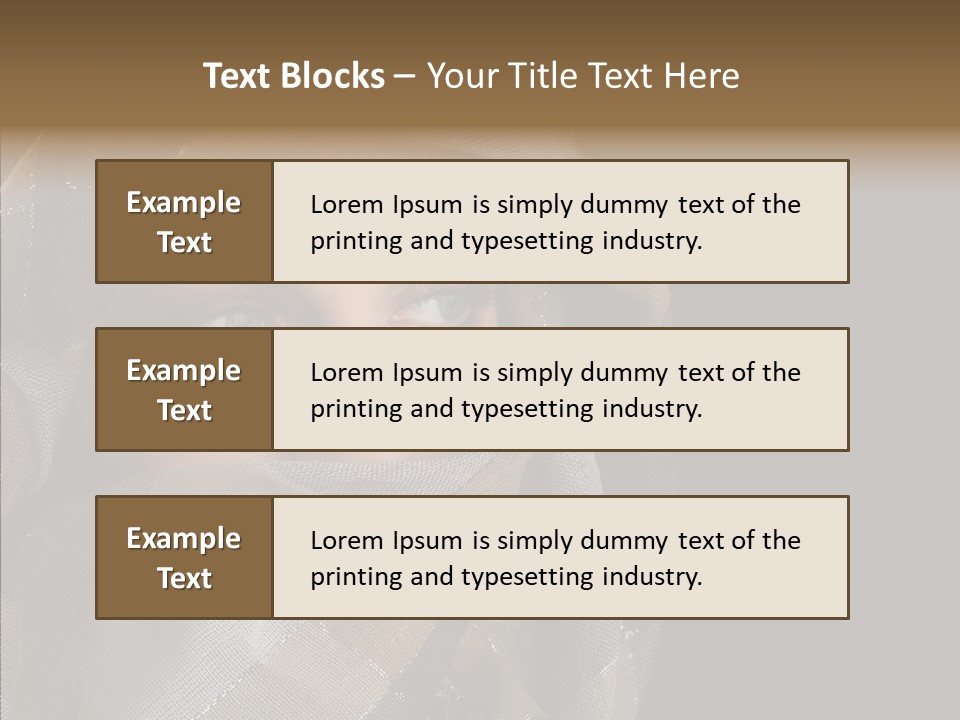 Eye Head Black PowerPoint Template
