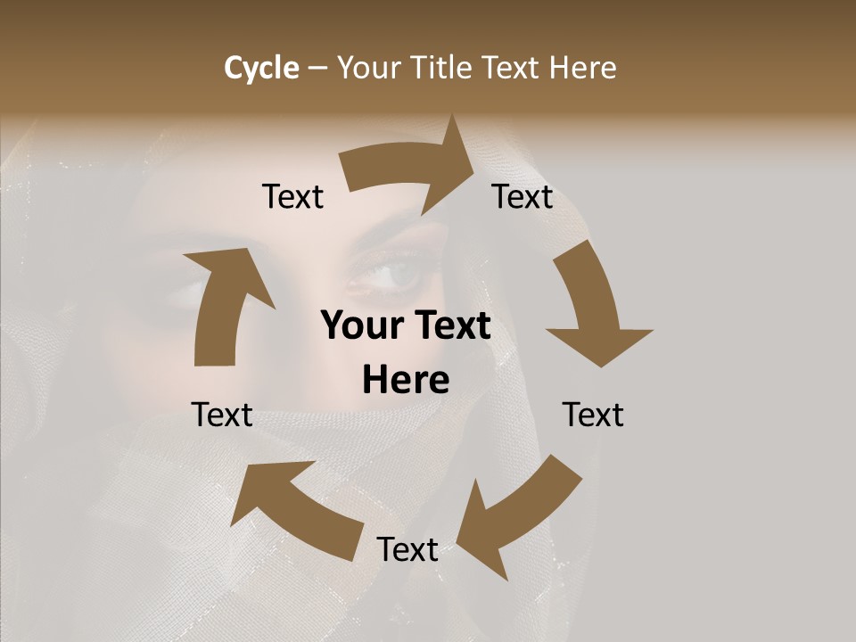 Eye Head Black PowerPoint Template