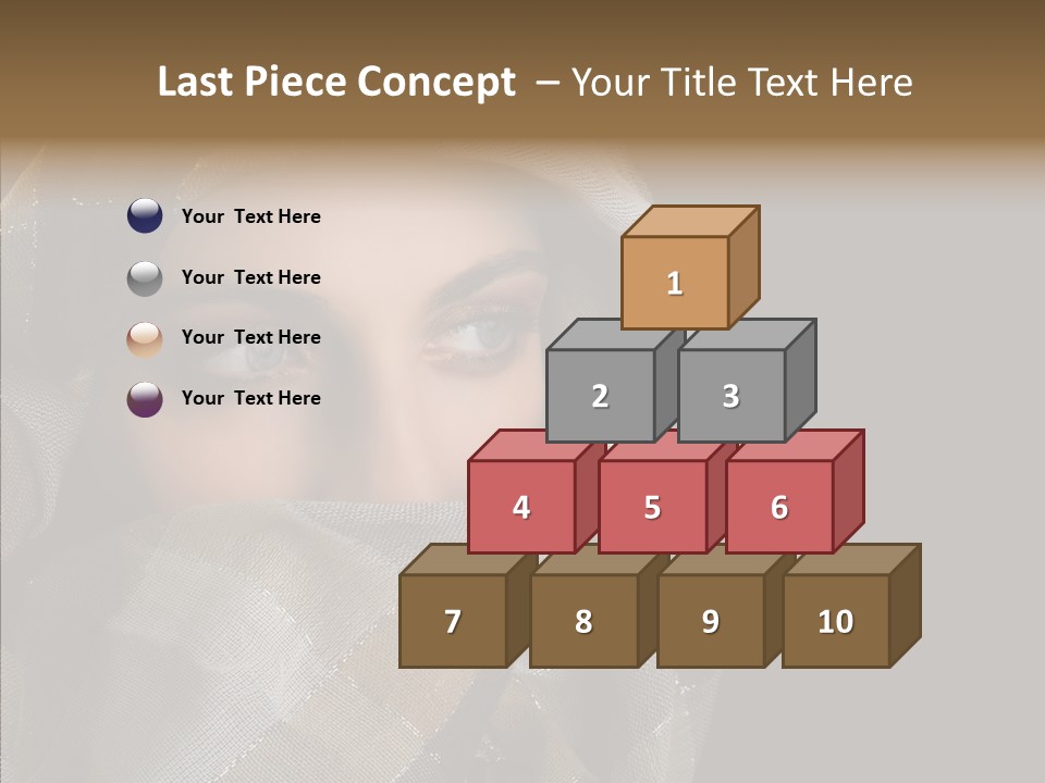 Eye Head Black PowerPoint Template