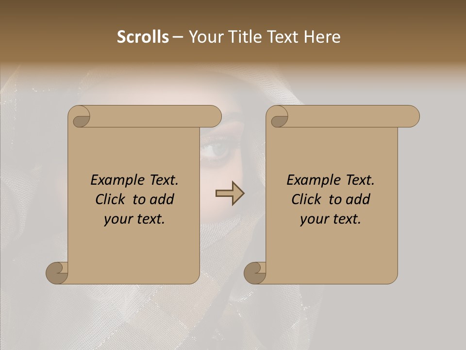 Eye Head Black PowerPoint Template