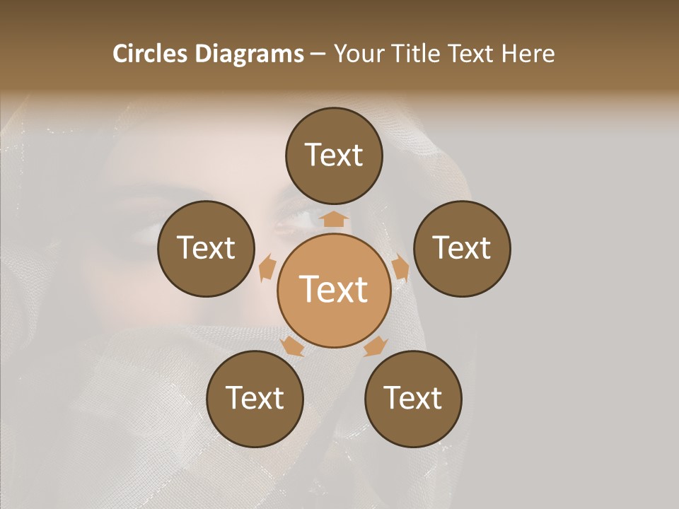 Eye Head Black PowerPoint Template