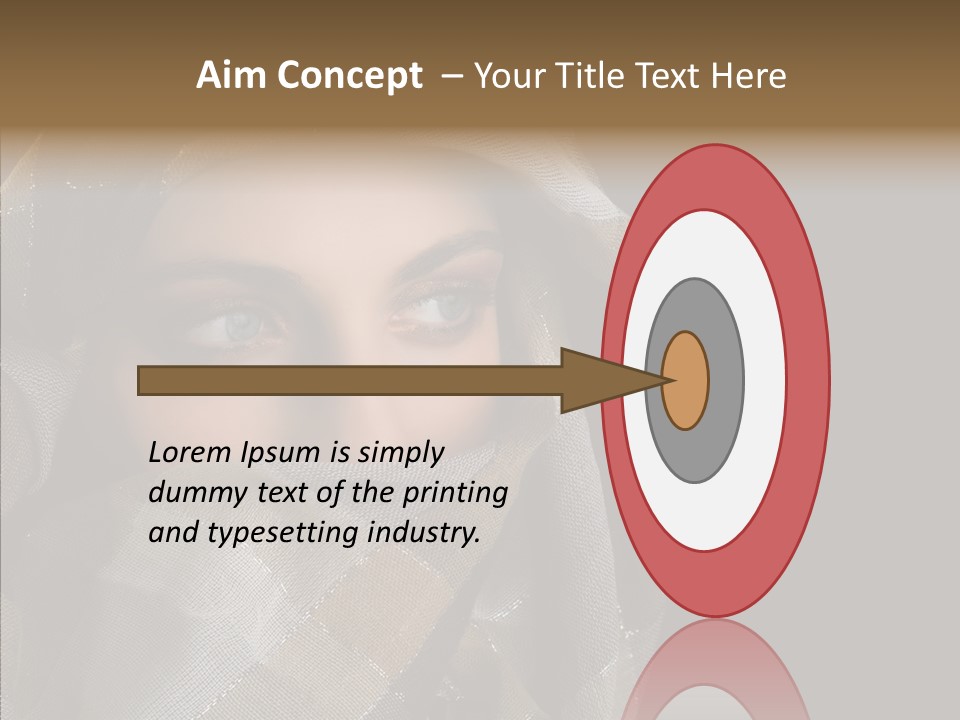 Eye Head Black PowerPoint Template