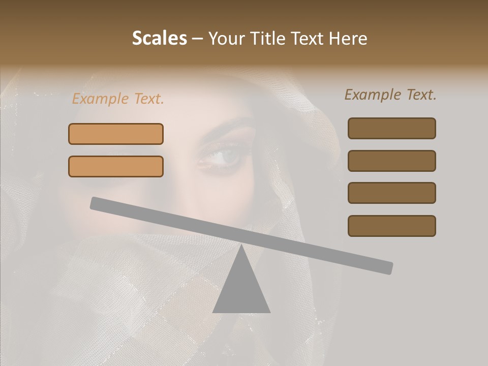 Eye Head Black PowerPoint Template