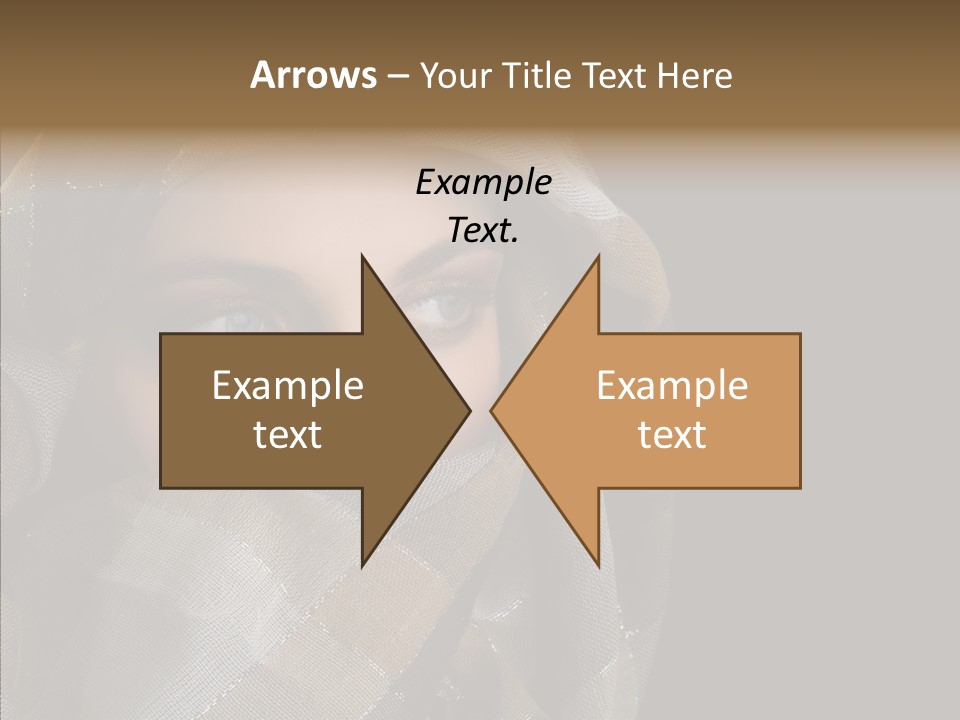 Eye Head Black PowerPoint Template