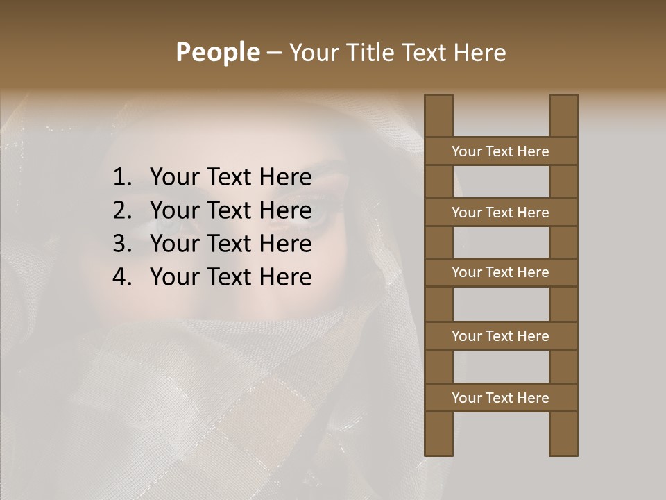 Eye Head Black PowerPoint Template