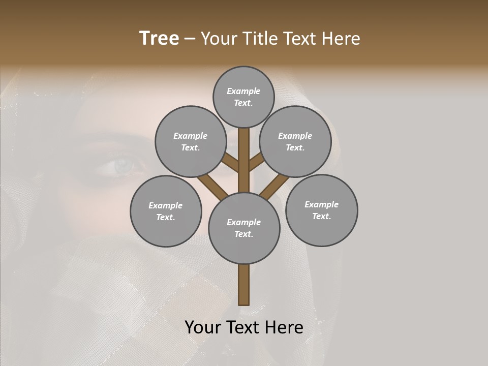 Eye Head Black PowerPoint Template