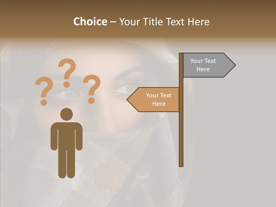 Eye Head Black PowerPoint Template
