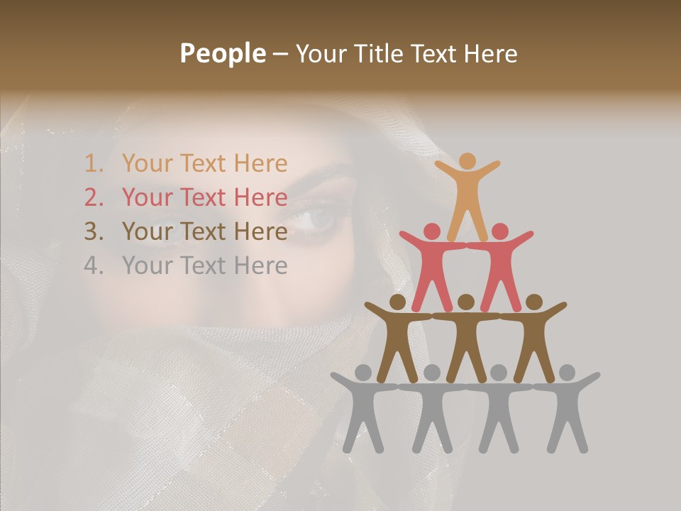 Eye Head Black PowerPoint Template