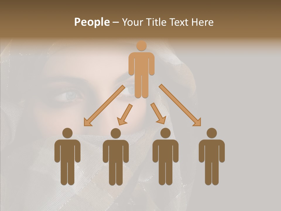 Eye Head Black PowerPoint Template