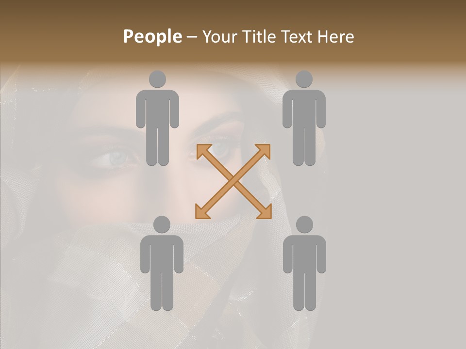 Eye Head Black PowerPoint Template