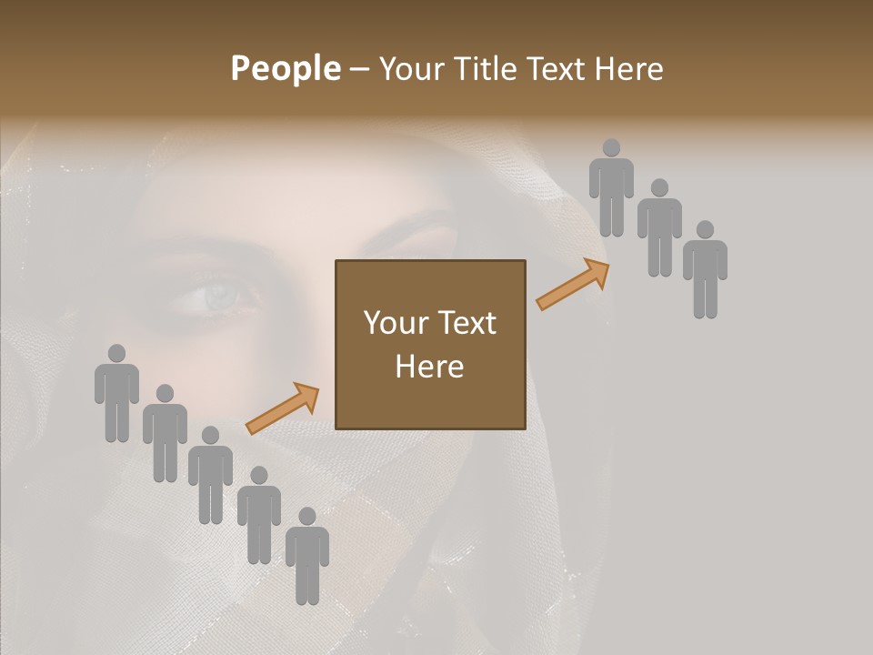 Eye Head Black PowerPoint Template