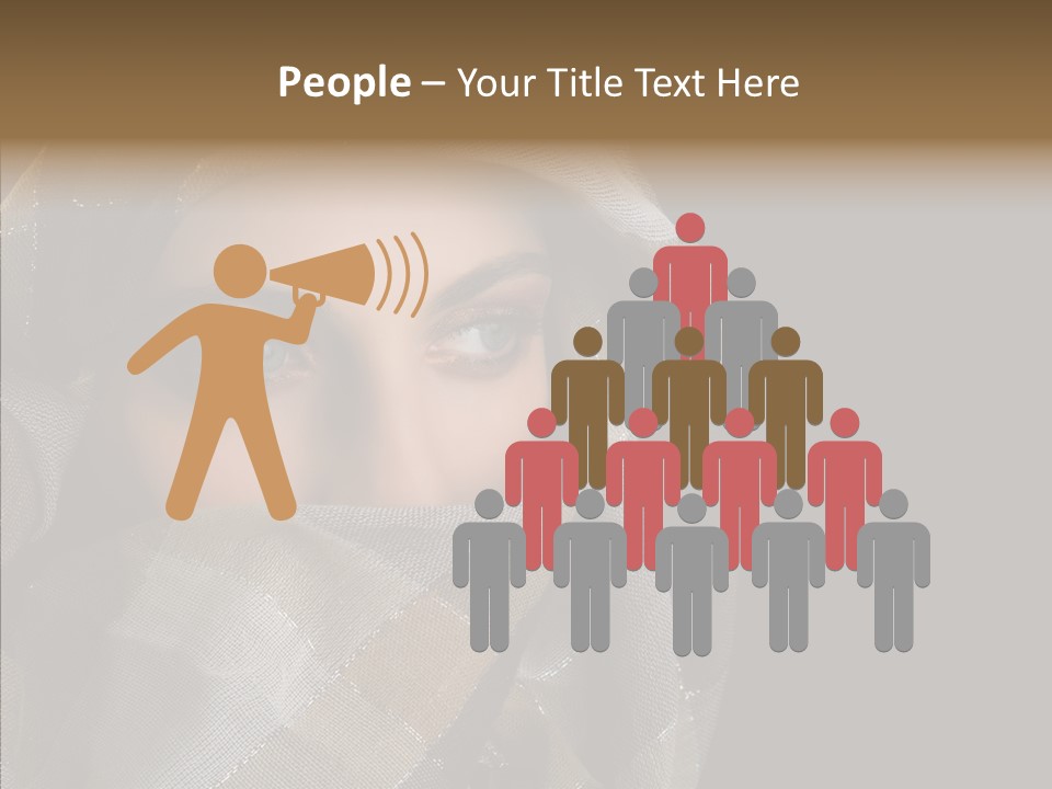 Eye Head Black PowerPoint Template