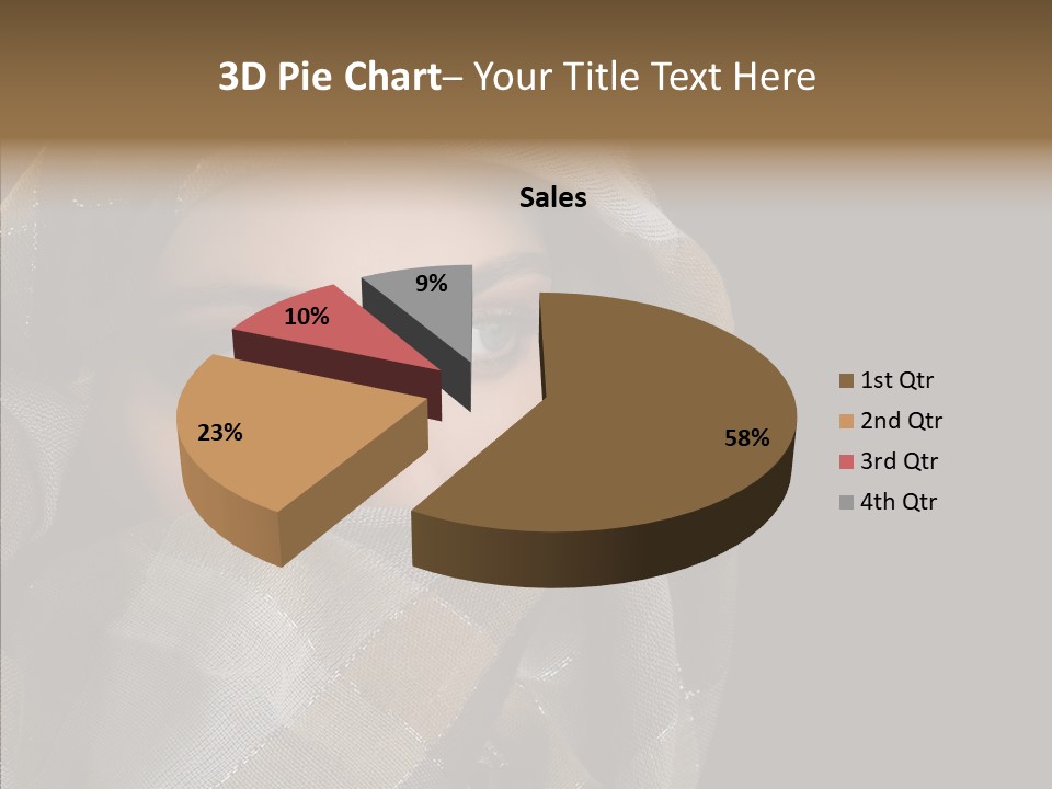 Eye Head Black PowerPoint Template