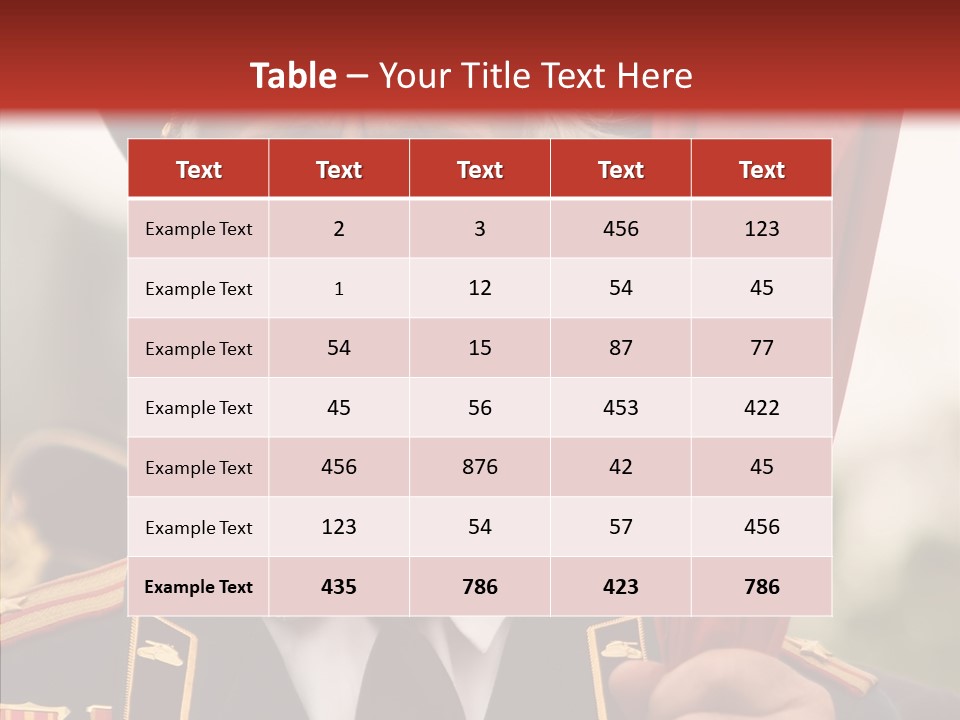 Military Strong World PowerPoint Template