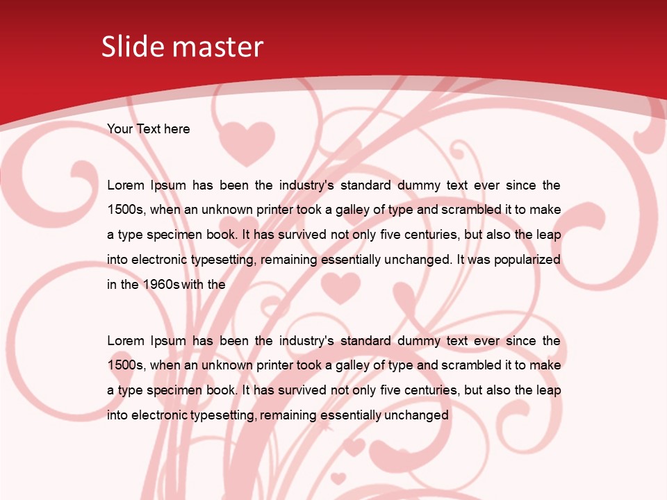 Love Botanical Outline PowerPoint Template