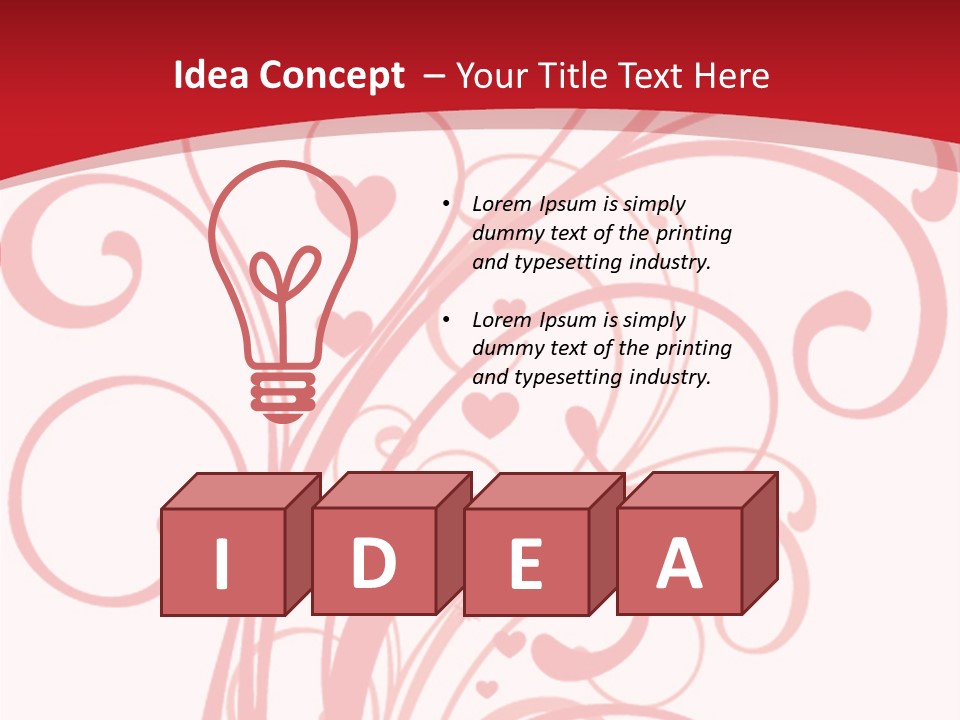 Love Botanical Outline PowerPoint Template