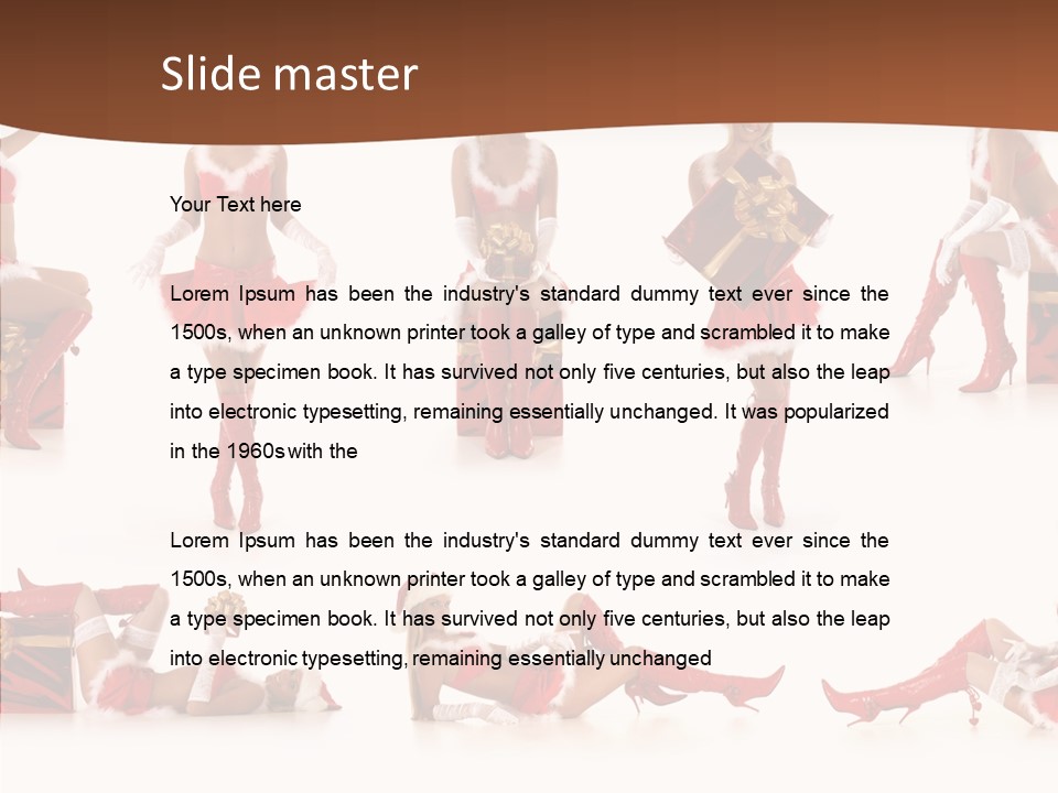 Seductive Celebrate Background PowerPoint Template