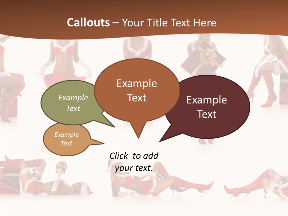 Seductive Celebrate Background PowerPoint Template