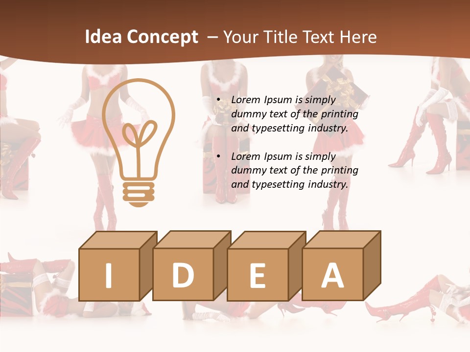 Seductive Celebrate Background PowerPoint Template