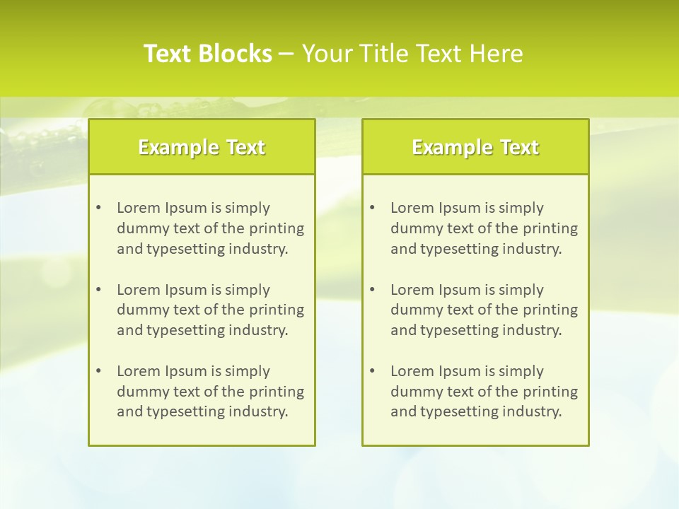 Leaves Bright Biology PowerPoint Template