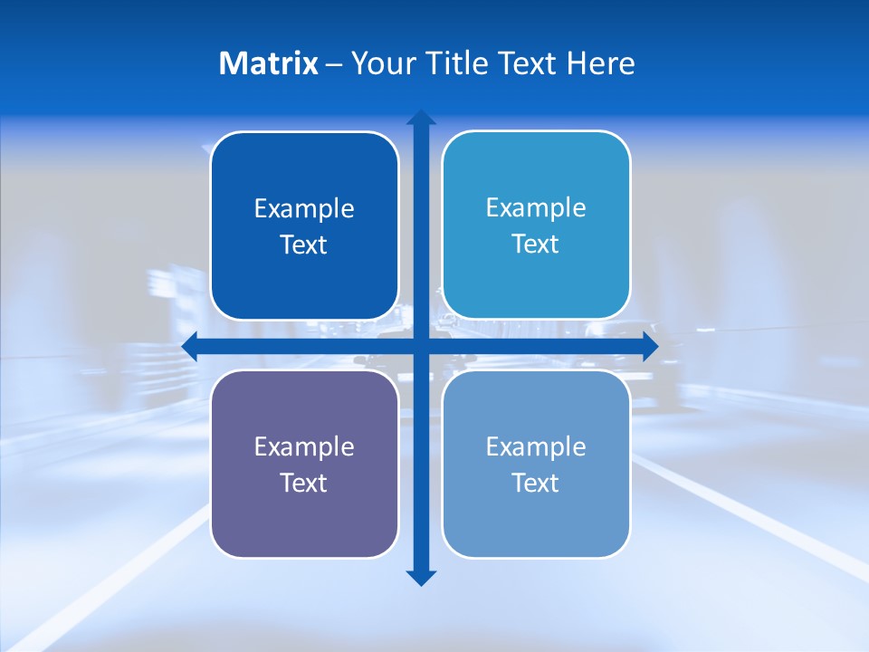 Track Yellow Lonely PowerPoint Template
