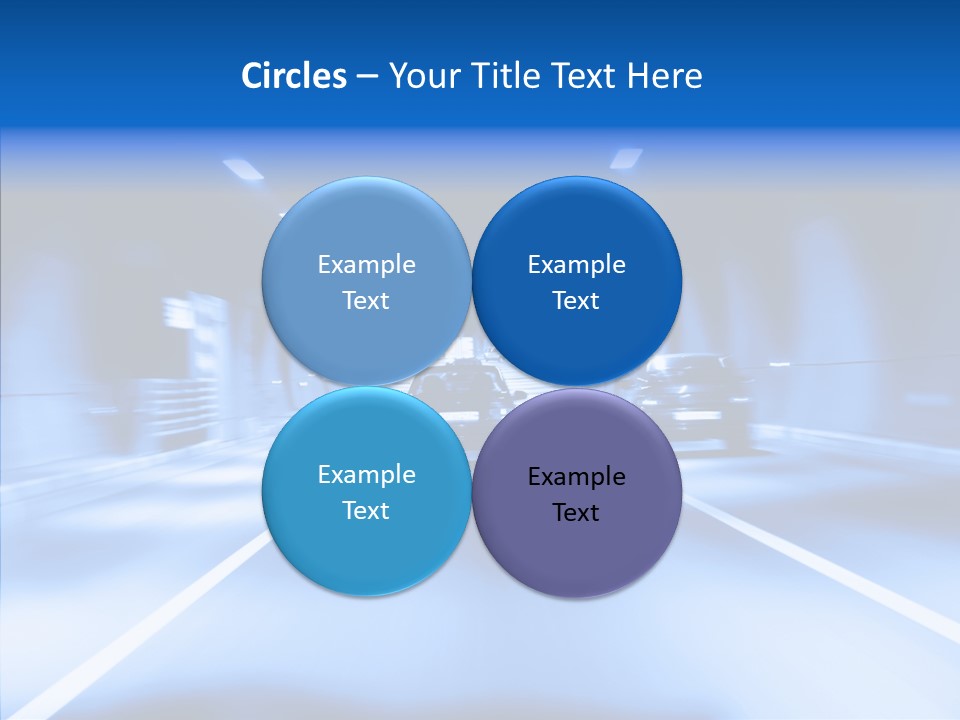 Track Yellow Lonely PowerPoint Template