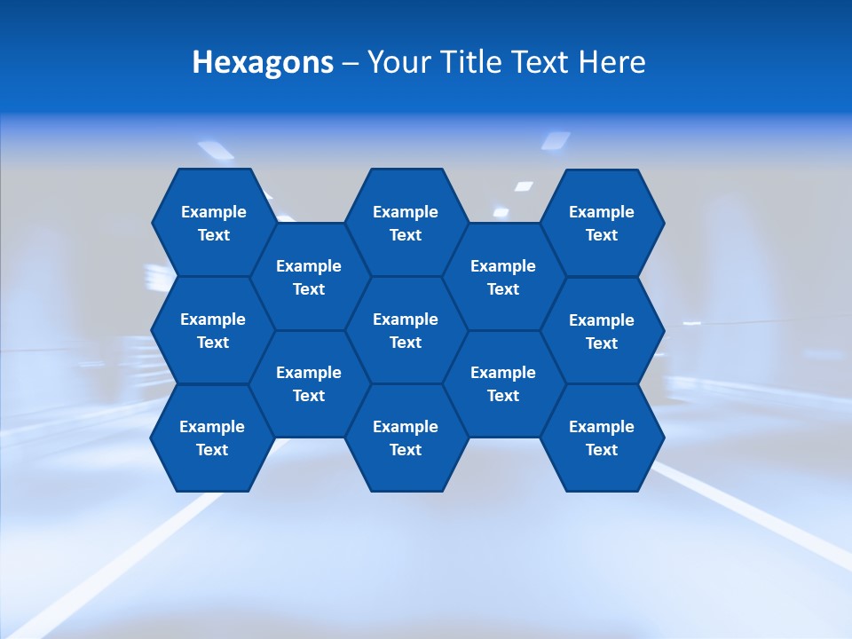 Track Yellow Lonely PowerPoint Template