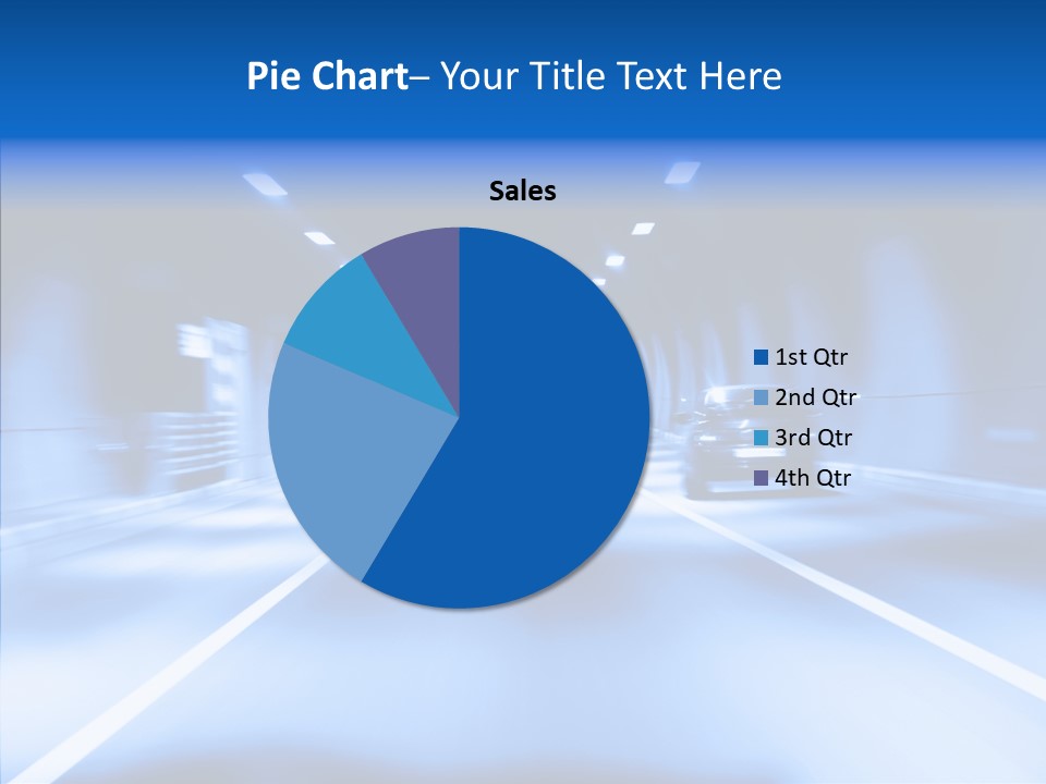 Track Yellow Lonely PowerPoint Template