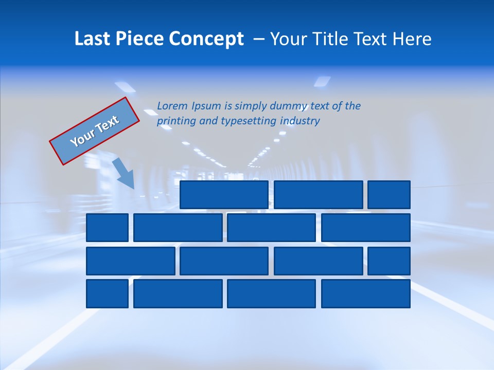 Track Yellow Lonely PowerPoint Template