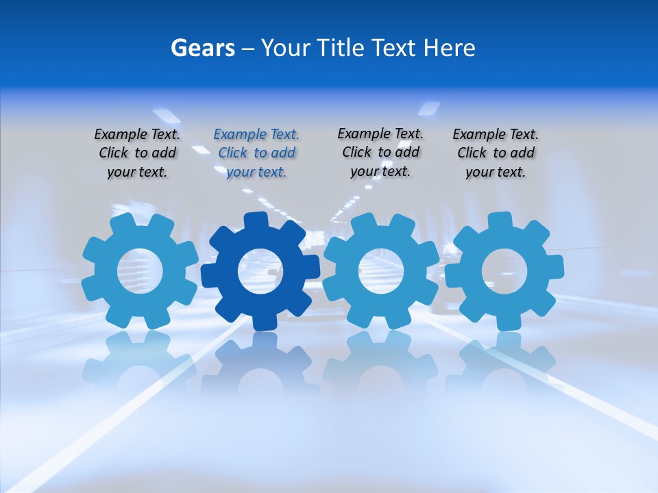 Track Yellow Lonely PowerPoint Template