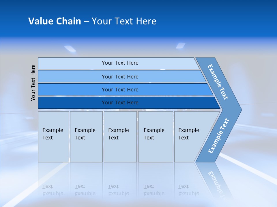 Track Yellow Lonely PowerPoint Template