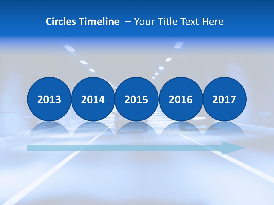 Track Yellow Lonely PowerPoint Template