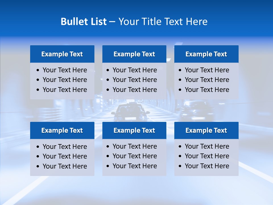 Track Yellow Lonely PowerPoint Template