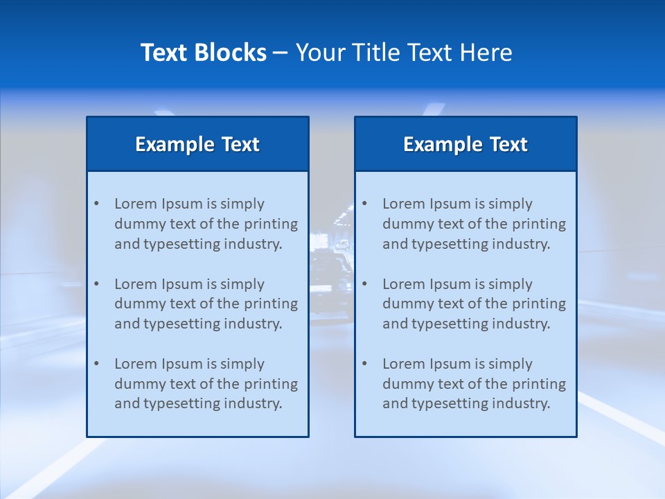 Track Yellow Lonely PowerPoint Template
