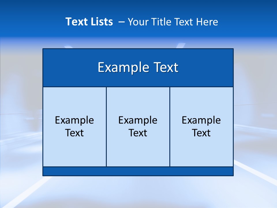 Track Yellow Lonely PowerPoint Template
