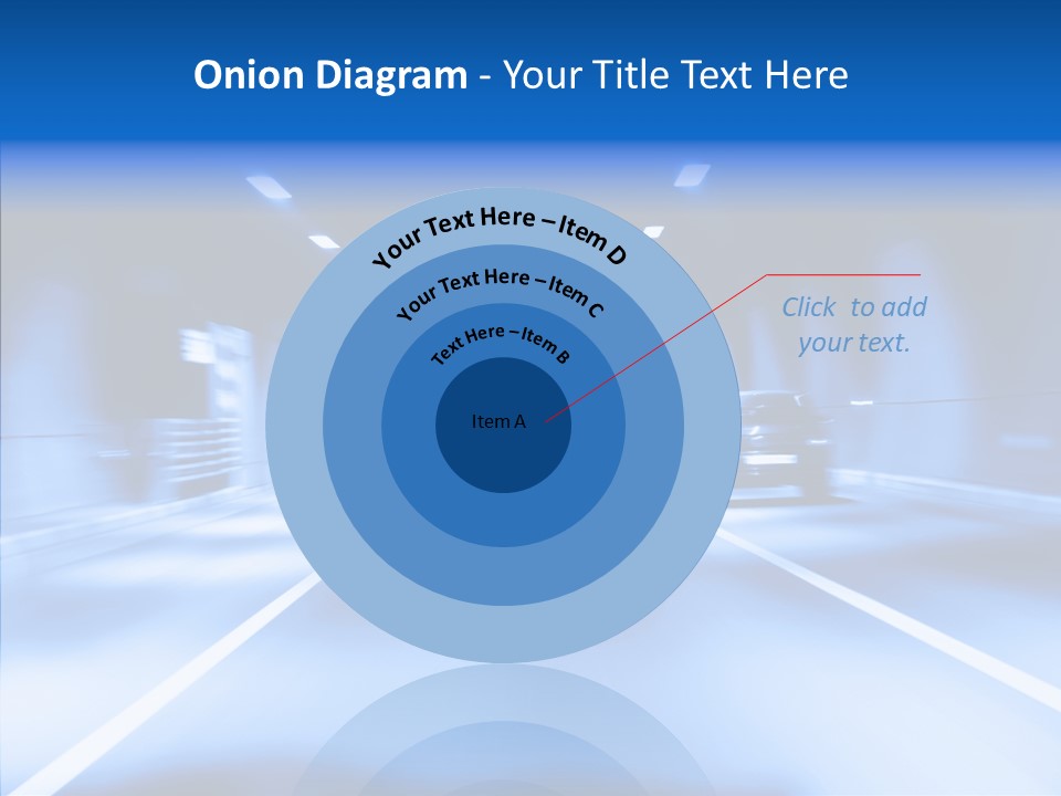 Track Yellow Lonely PowerPoint Template