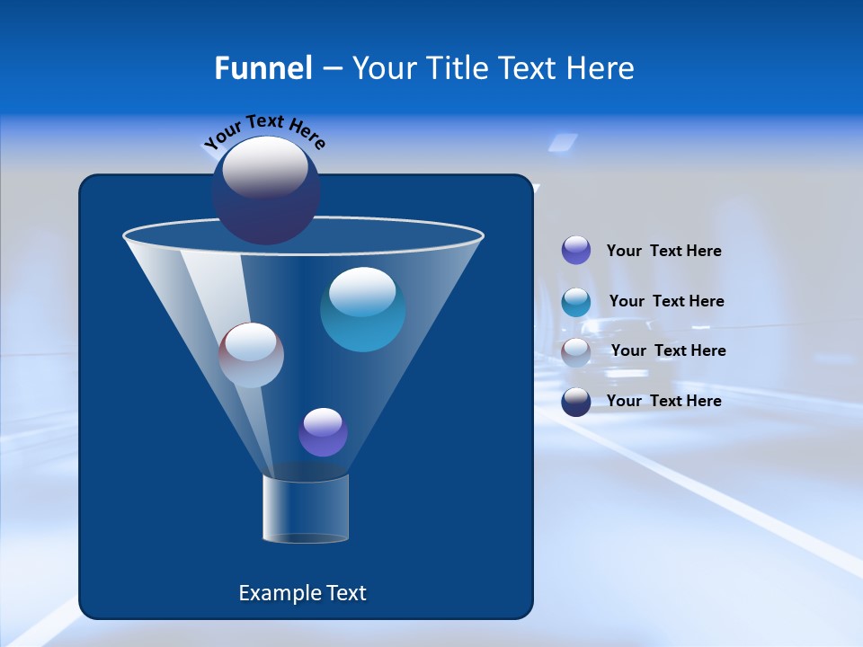Track Yellow Lonely PowerPoint Template