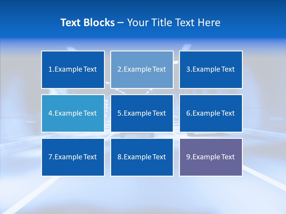 Track Yellow Lonely PowerPoint Template