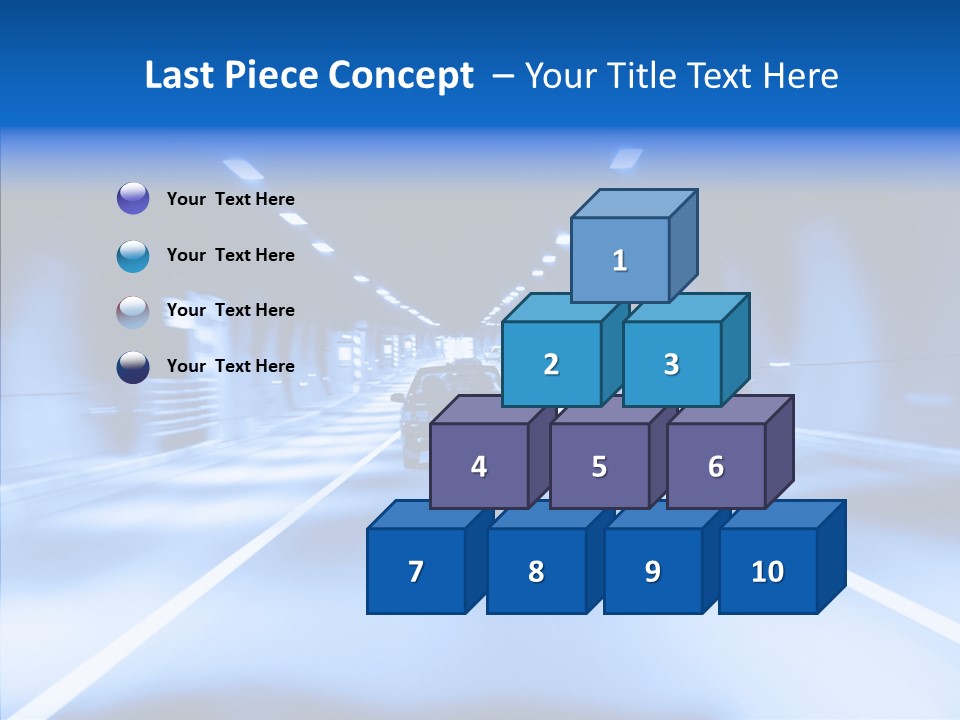 Track Yellow Lonely PowerPoint Template