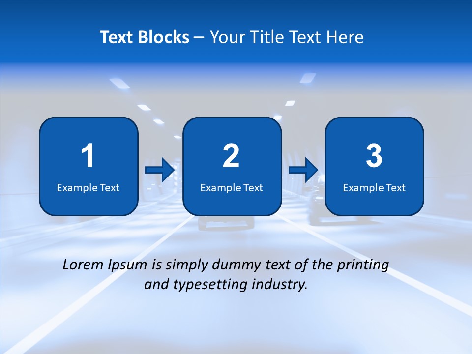 Track Yellow Lonely PowerPoint Template