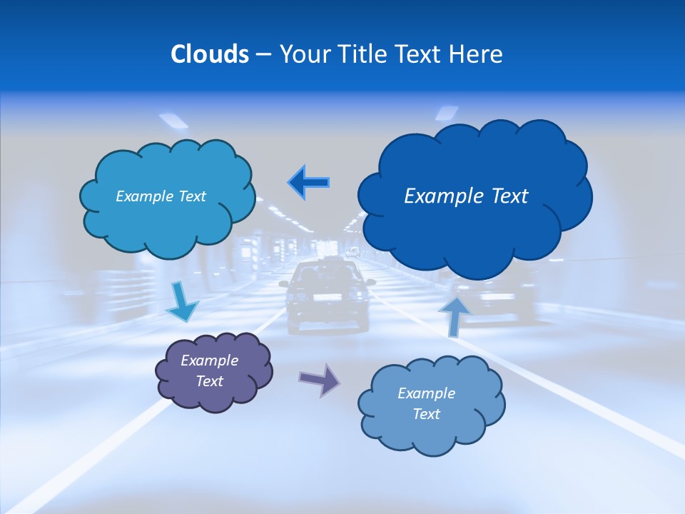 Track Yellow Lonely PowerPoint Template