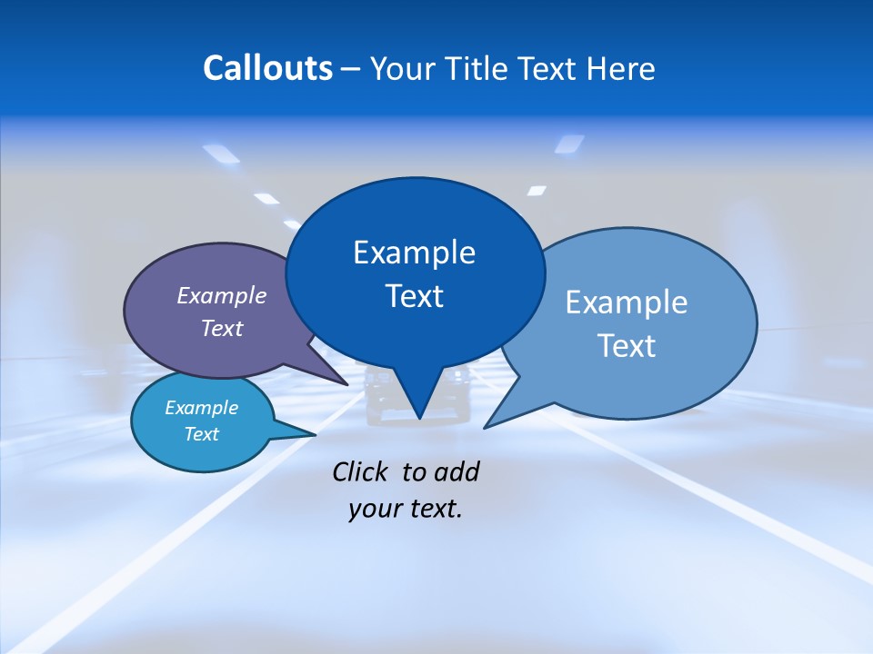 Track Yellow Lonely PowerPoint Template
