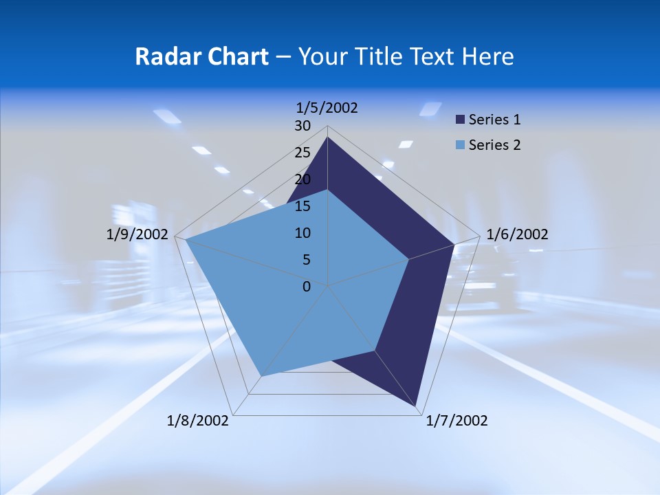Track Yellow Lonely PowerPoint Template