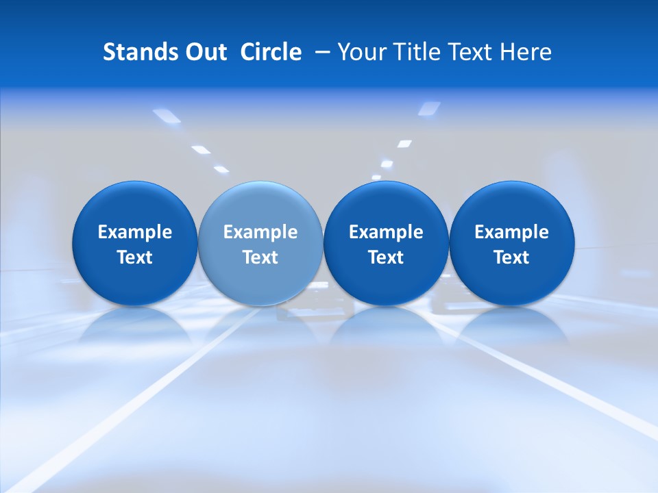 Track Yellow Lonely PowerPoint Template